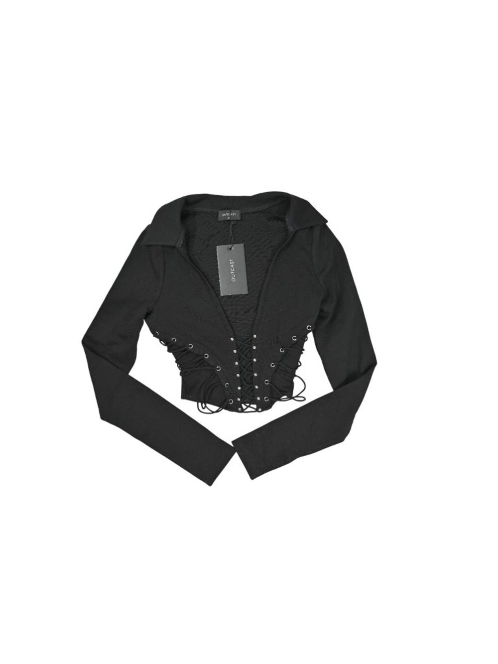 Outcast Vivenne Long Sleeve Top in Black
